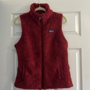 Patagonia Los Gatos Fleece Vest in Burnished Red, Size Large